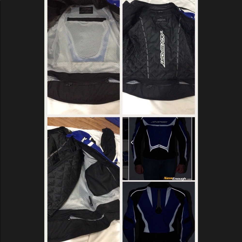 AGV Sport Laguna Leather Motorcycle ๐ Jacket ๐ - Picture 7 of 8